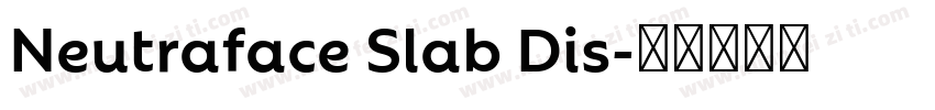Neutraface Slab Dis字体转换